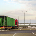 big cargo truck parked on a parking lot auto skola beograd